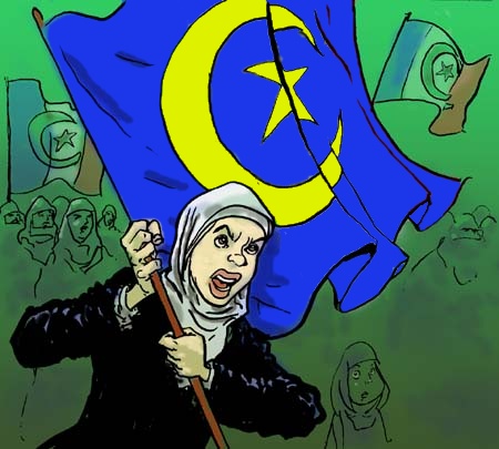 Drapeau de l'Union Islamique Européenne (Eurabia)